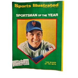 Vintage 1969 Sports Illustrated Sportsman Of The Year Tom Seaver Collectors Maga